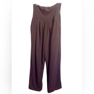 Leon Maxx Women's Tall Chic Elegant Brown Wide Legged Pants, Size 8